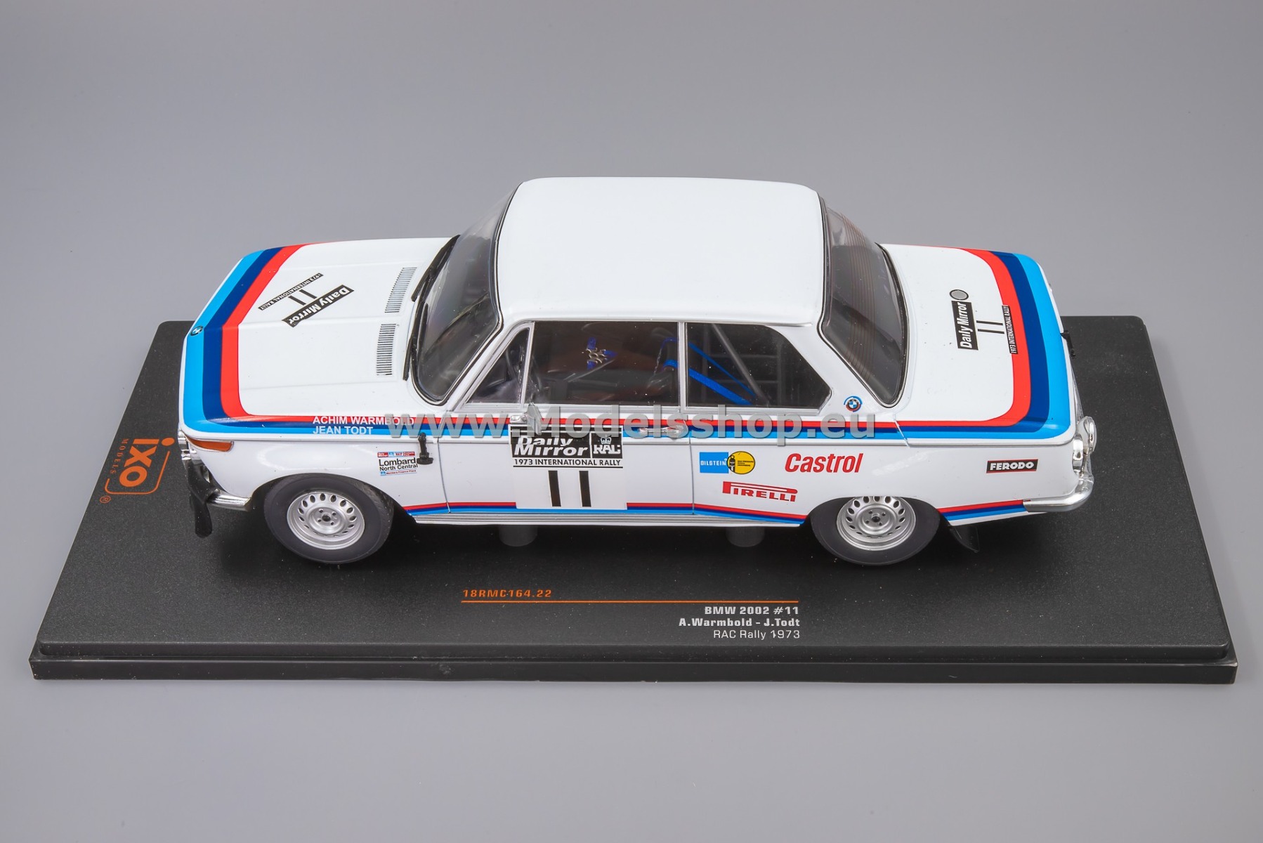 IXO18RMC164.22 BMW 2002, No.11, RAC Rally 1973, A.Warmbold / J.Todt