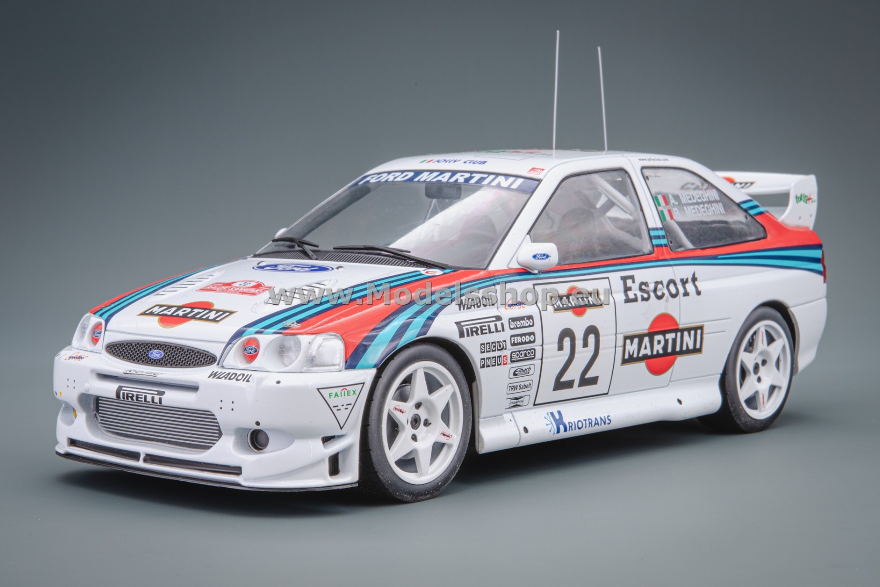 IXO18RMC171B.22 Ford Escort WRC, No.22, Rally Sanremo 1998, A.Medeghini - 	B.Medeghini-Capoferri