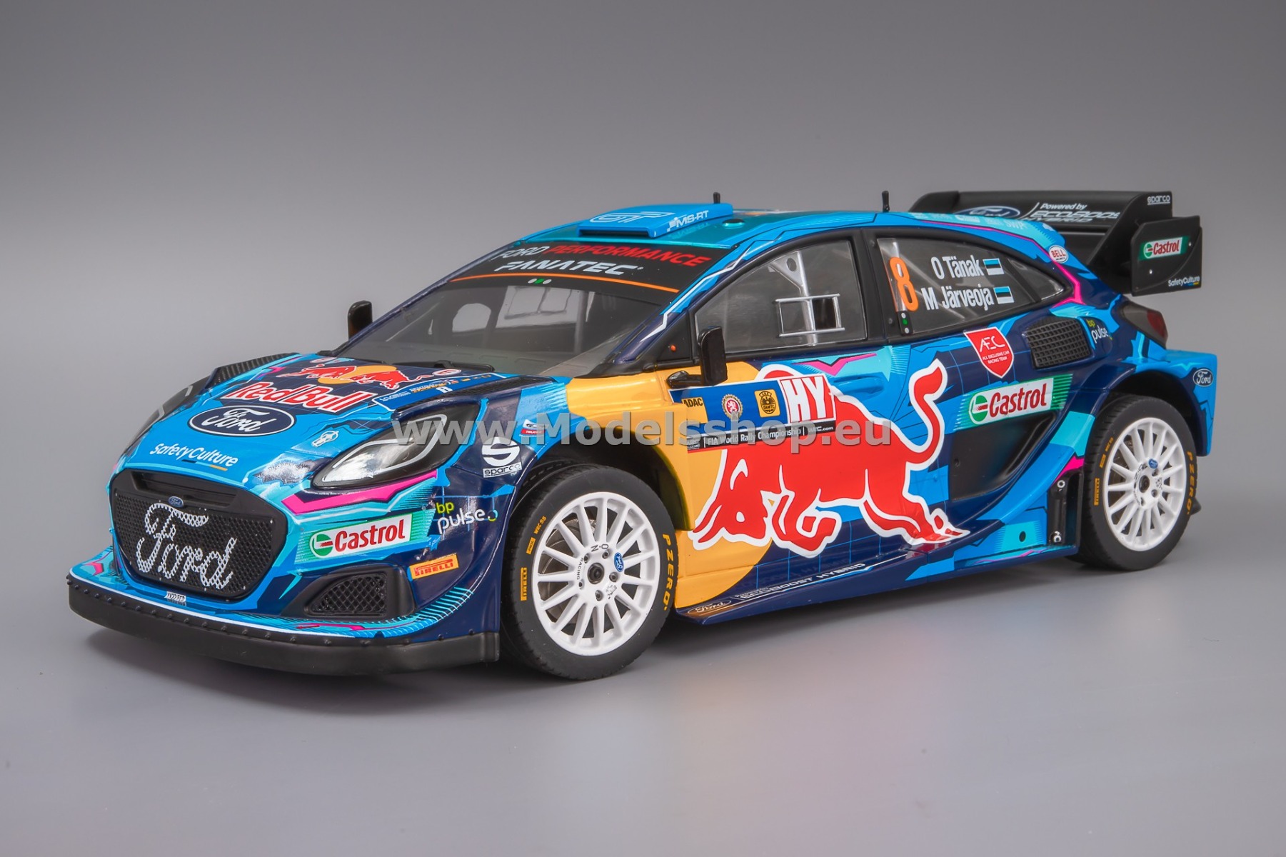 IXO18RMC187.22 Ford Puma Rally1 Hybrid, No.8 M-Sport WRT, Central European Rally 2023, O.Tänak / M. Järveoja