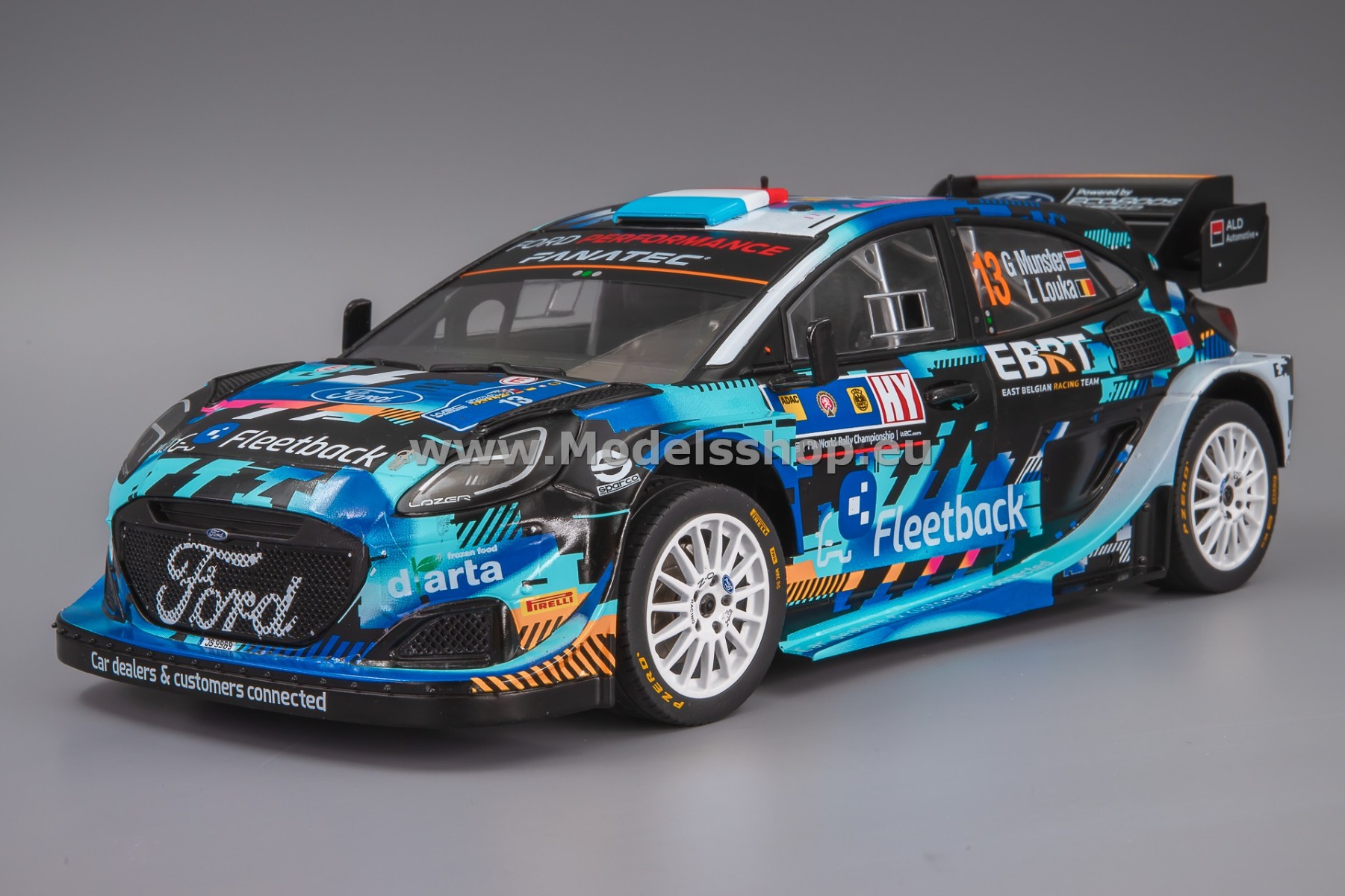 IXO18RMC188.22 Ford Puma Rally 1, No.13, Central European Rally 2023, G.Munster / L.Louka