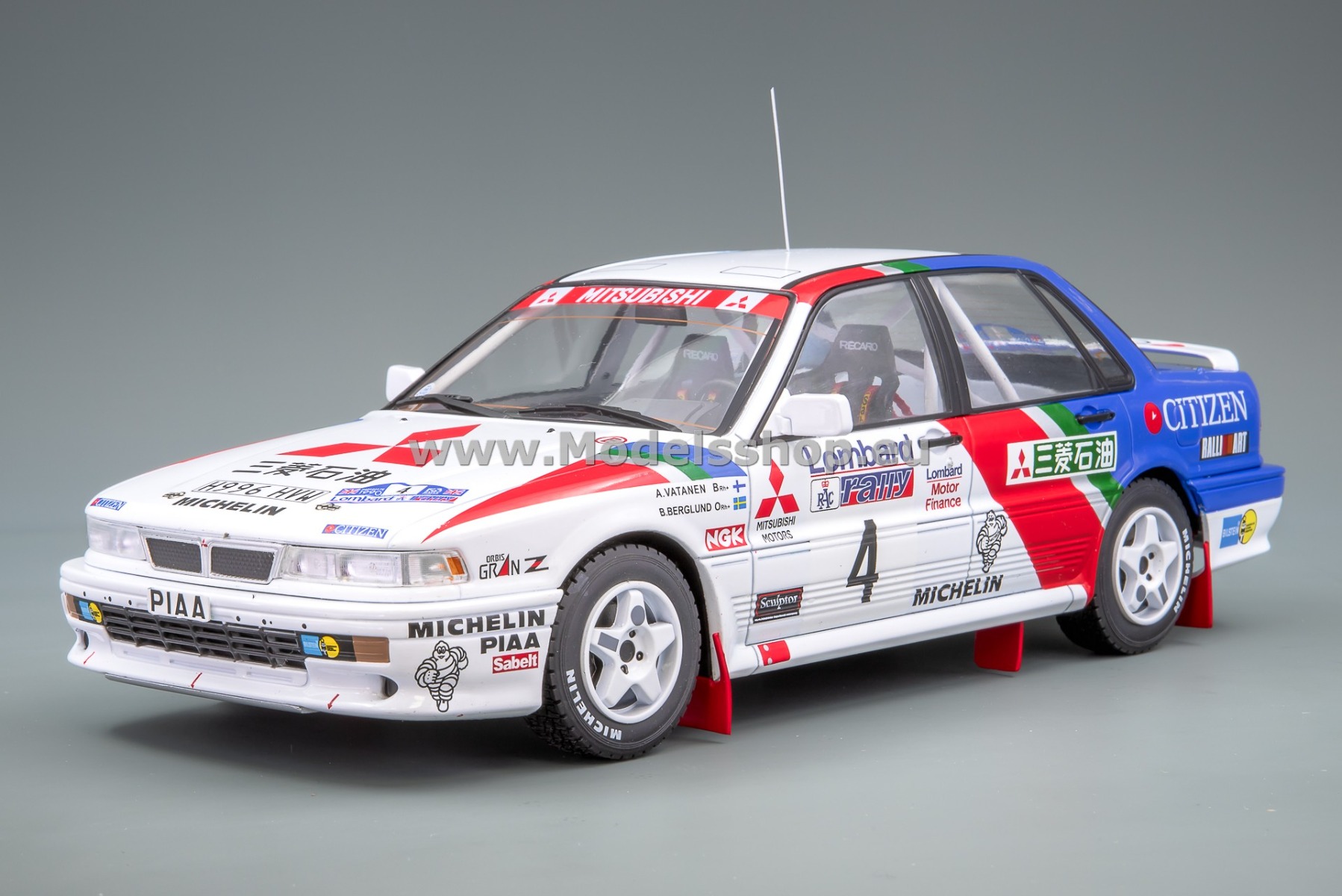 IXO18RMC192B.22 Mitsubishi Galant VR-4, No.4, Rallye WM, RAC Rally 1990, A.Vatanen - B.Berglund