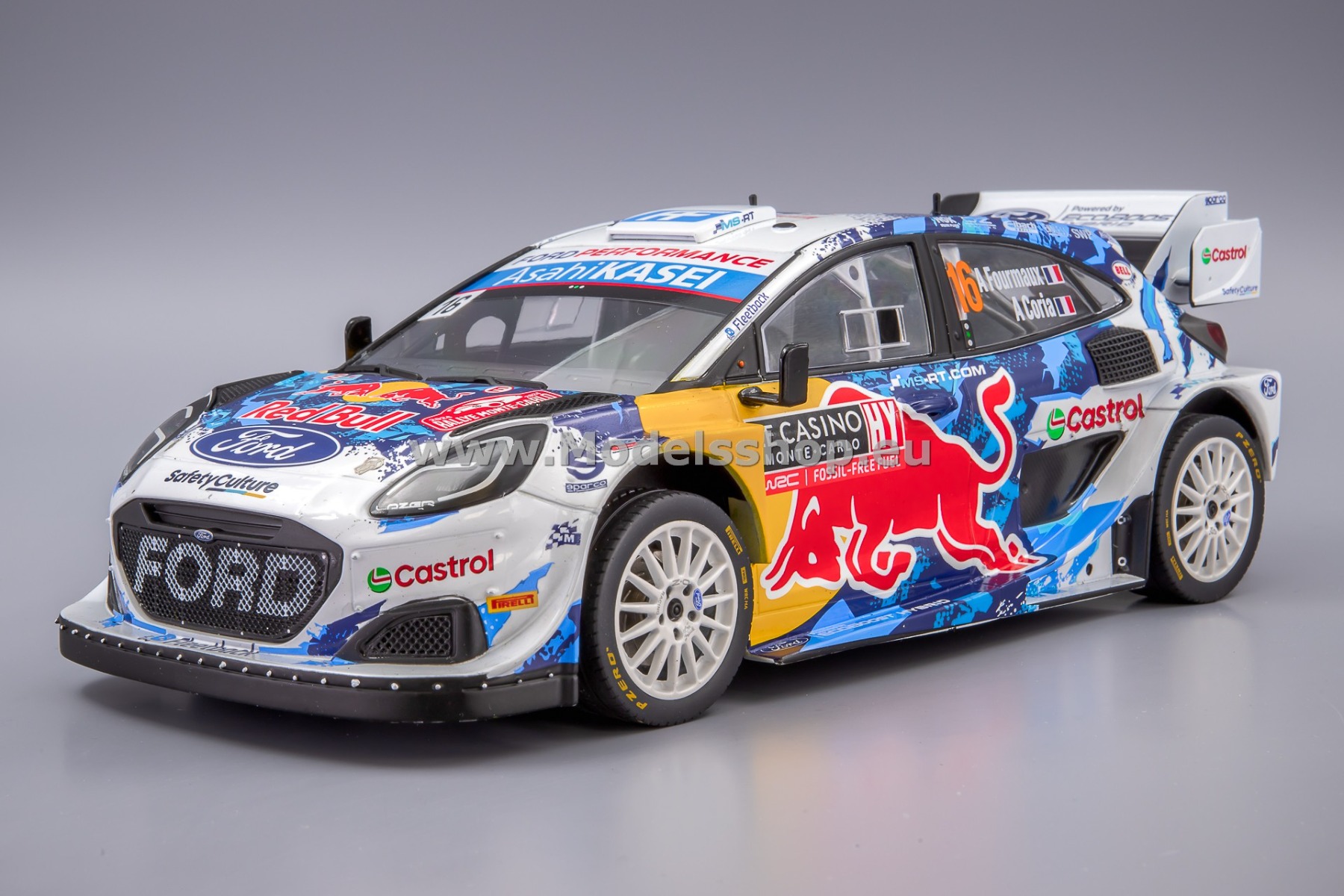 IXO18RMC198.22 Ford Puma Rally 1, No.16, WRC, Rallye Monte Carlo 2024, A.Fourmaux/A.Coria