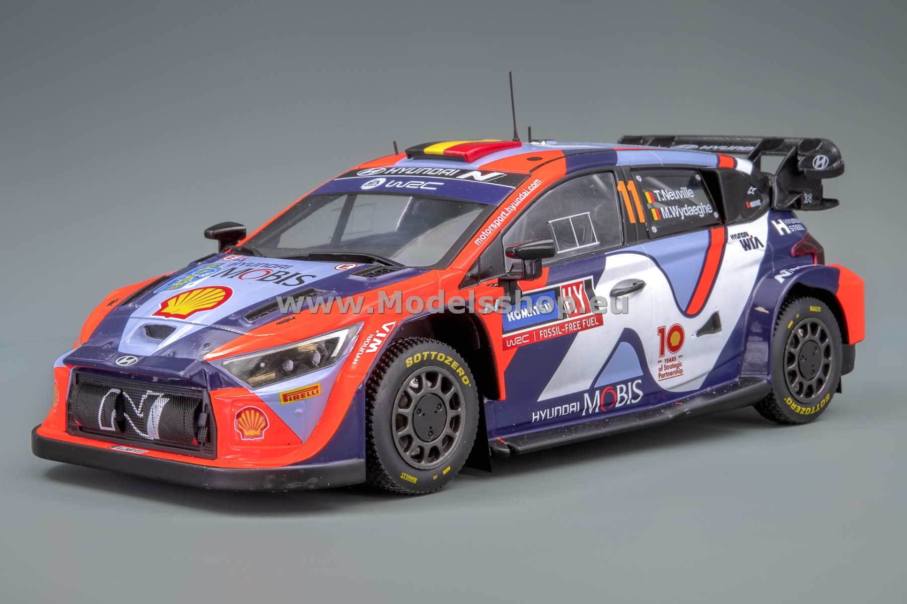 IXO18RMC201.22 Hyundai i20 N Rally1 Hybrid, No. 11, Rally Sweden 2024, T.Neuville - M.Wydaeghe