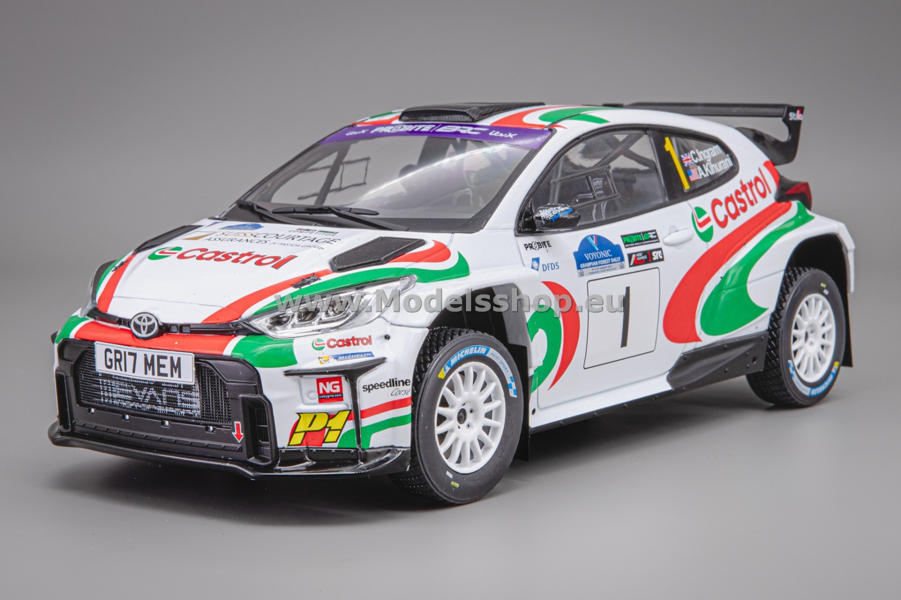 IXO18RMC213.22 Toyota GR Yaris Rally2, No.1, Rally WM, Voyonic Grampian Forest Rally 2024, C.Ingram - A.Kihurani