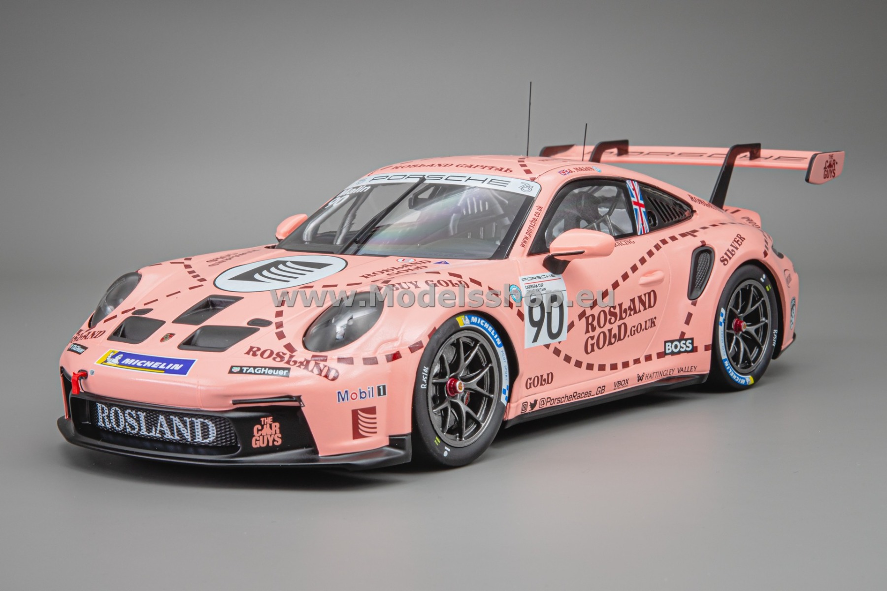 IXO18RMC225.22 Porsche 911 GT3 Cup, No.90, Porsche Cup Brands Hatch 2023, J.Malin