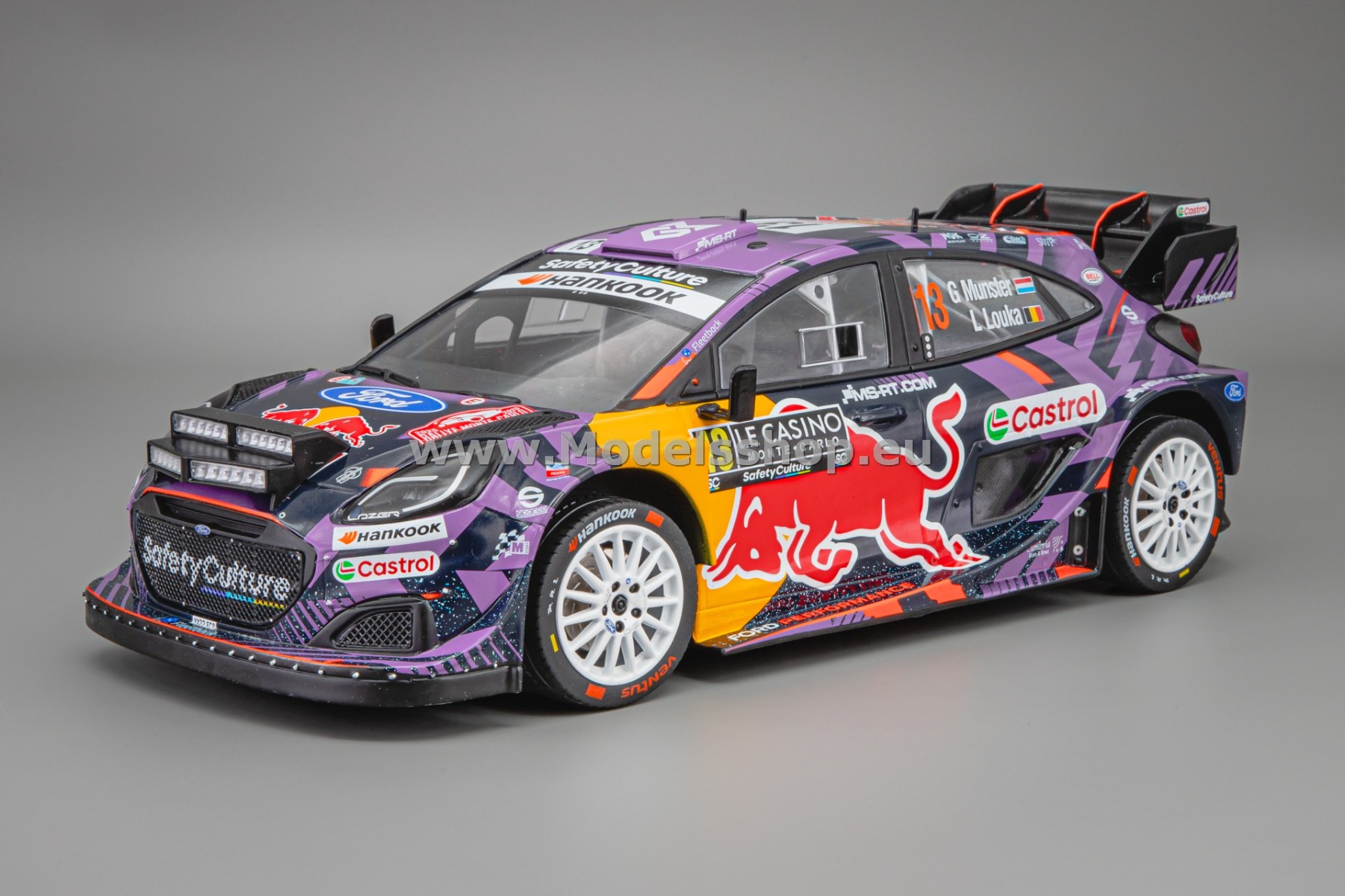 IXO18RMC231B.22 Ford Puma Rally1, M-Sport WRT No. 13, WRC Rally Monte Carlo 2025, G.Munster - L.Louka