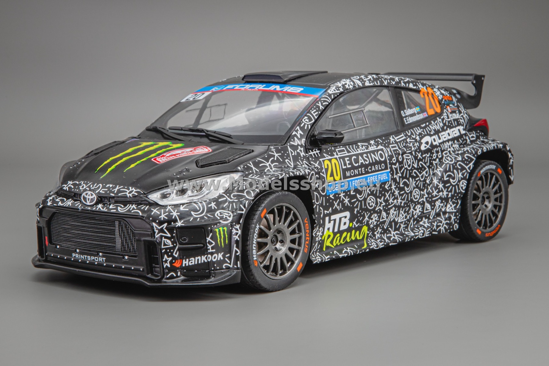 IXO18RMC232.22 Toyota GR Yaris Rally2, No.20, WRC, Rally Monte Carlo, 2025 O.Solberg/E.Edmondson