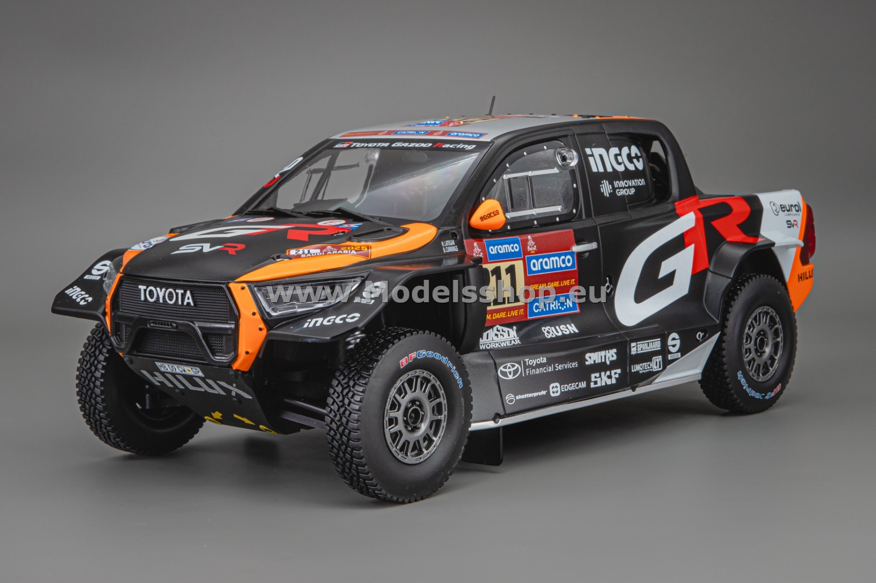 IXO18RMC237.22 Toyota GR DKR Hilux Evo T1U, No.211, Rally Dakar, 2025. L.Henk - C.Brett