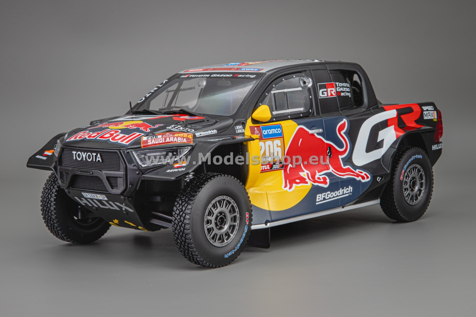 IXO18RMC238A.22 Toyota GR DKR Hilux Evo T1U, No.206, Rally Dakar, 2024, L.Moraes - A.Monleon