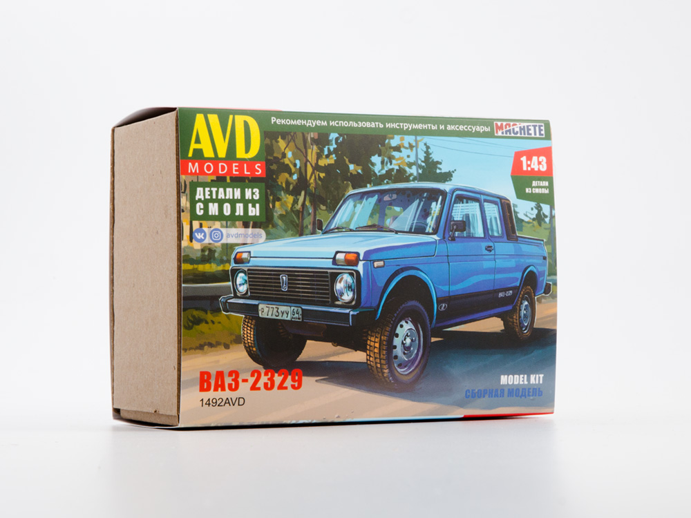 1492AVD VAZ-2329 pick-up, model kit