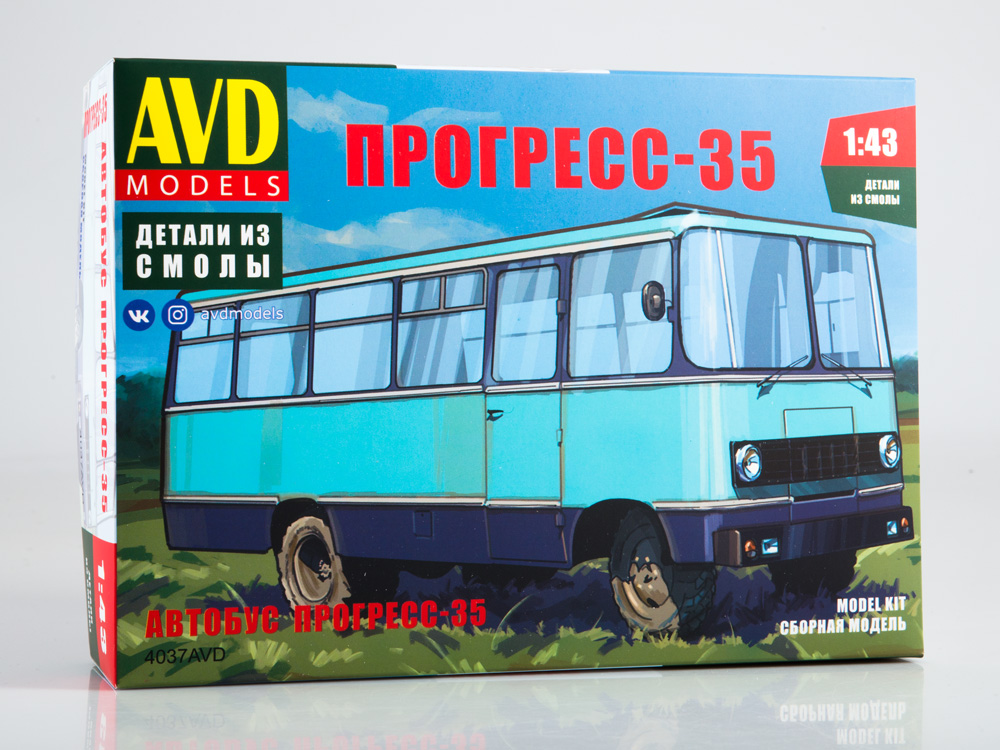 4037AVD Progress-35 bus, model kit