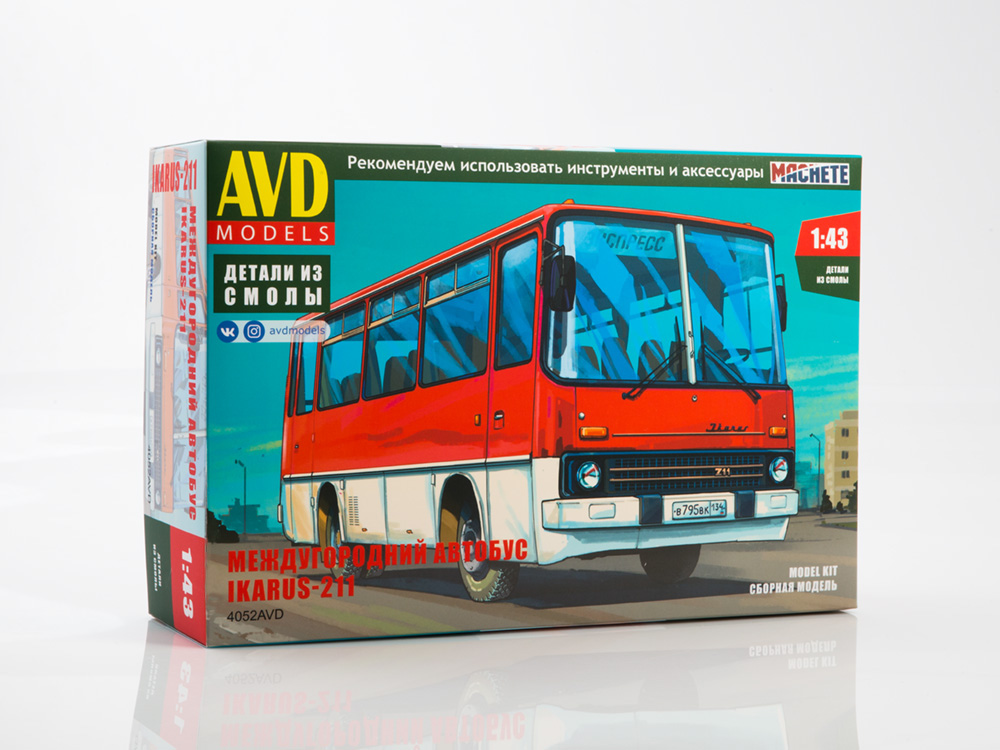 4052AVD Ikarus-211 bus, model kit