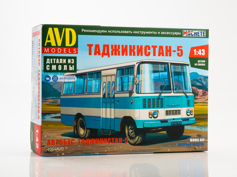4054AVD Tajikistan-5 bus, model kit