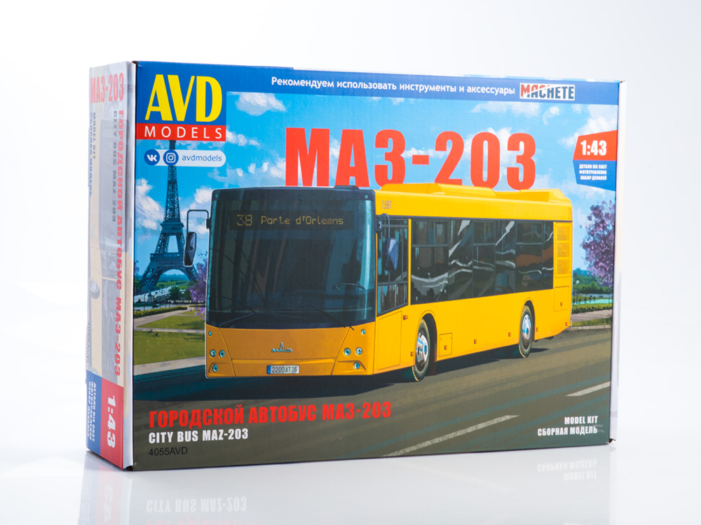 4055AVD MAZ-203 city bus, model kit