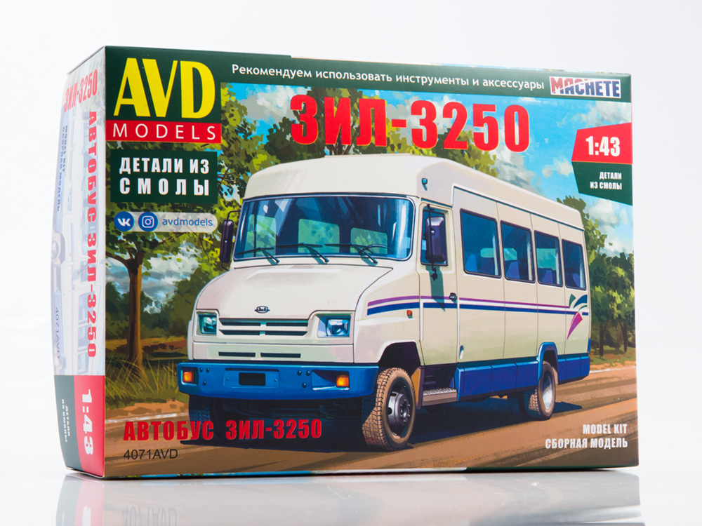 4071AVD ZIL-3250 bus, model kit