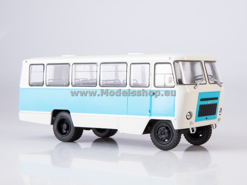 Bus magazine series (Modimio) with model of Kuban G1A1-02 /white-blue/