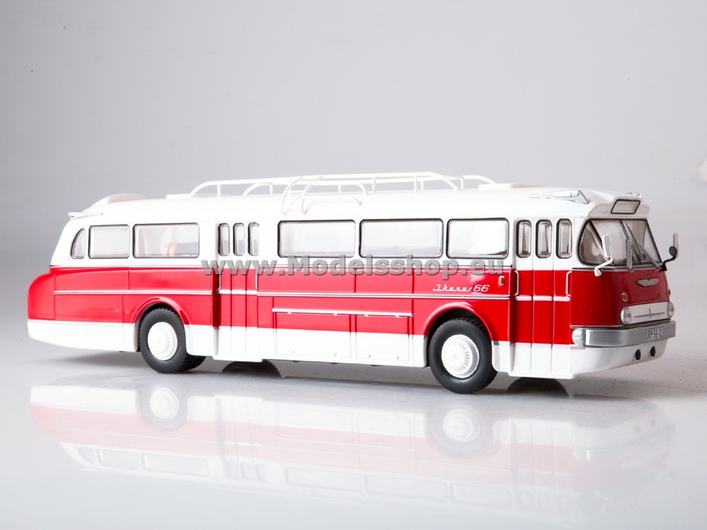 Bus magazine series (Modimio) with model of Ikarus-66 bus