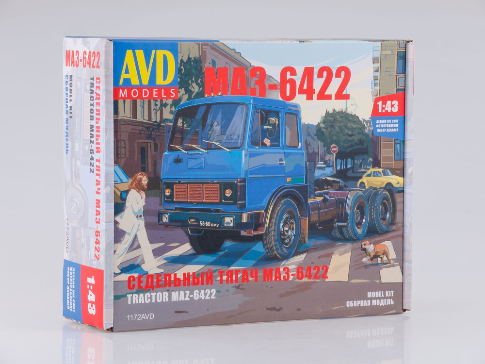 MAZ-6422 tractor truck (early version), model kit