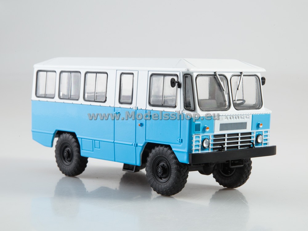 Bus magazine series (Modimio) with model of  APP-66 /white-blue/