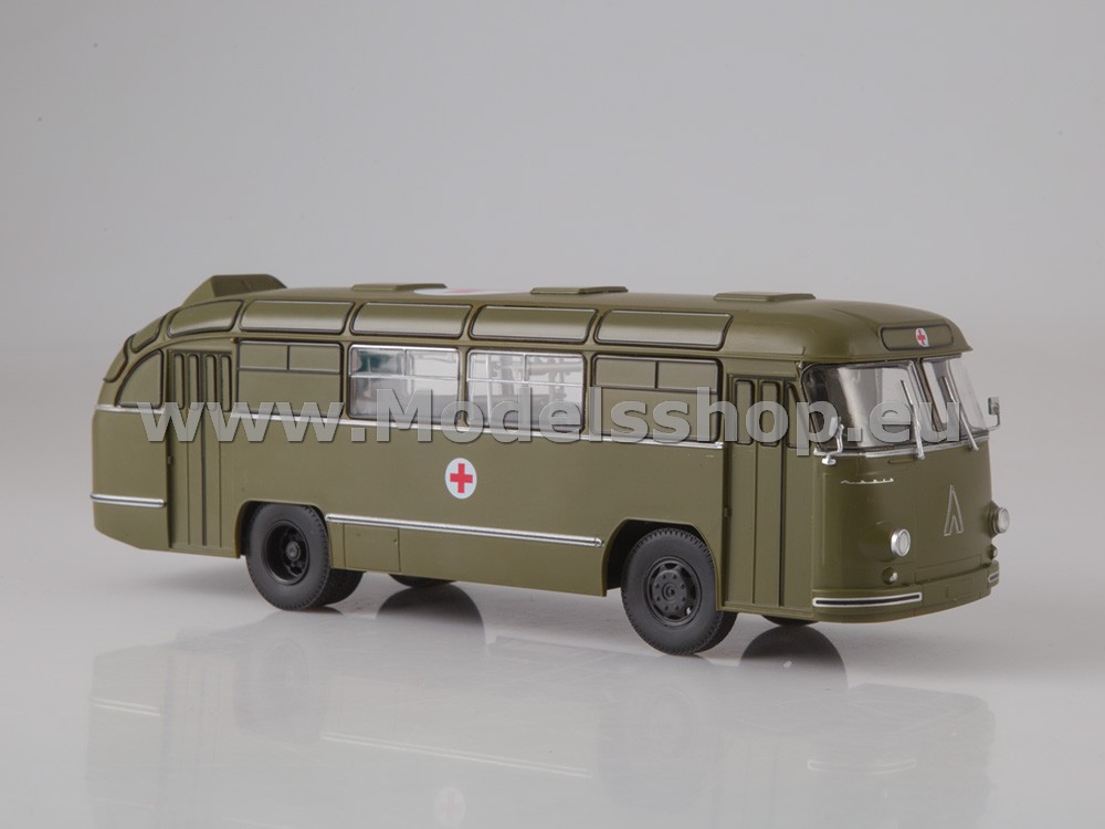 Bus magazine special series (Modimio) No.1  with model of LAZ-695B Ambulance