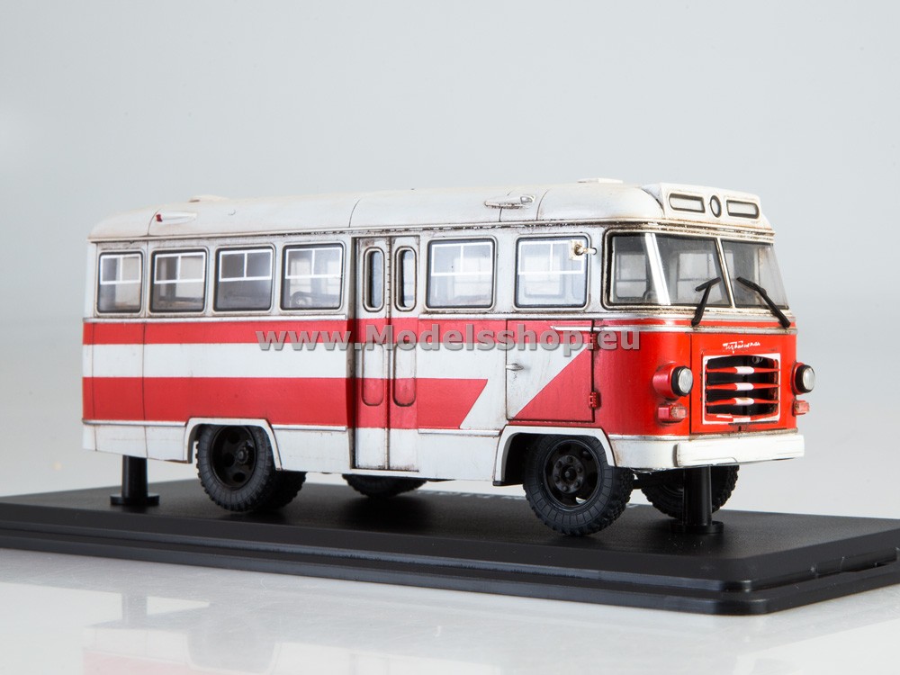 ModelPro 0089MP Tajikistan T1 bus (with traces of operation) /red-white/