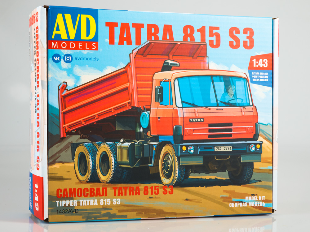 1432AVD Tatra-815S3 dump truck, model kit