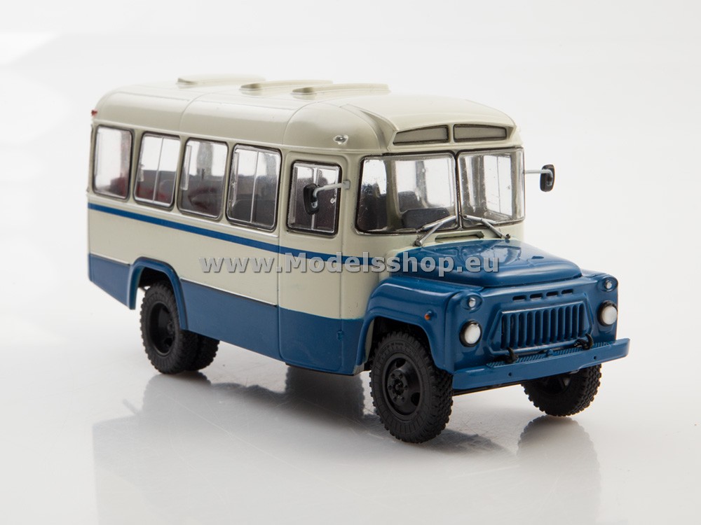 Bus magazine series (Modimio) No. 40 with model of KAVZ-685 /white- blue/