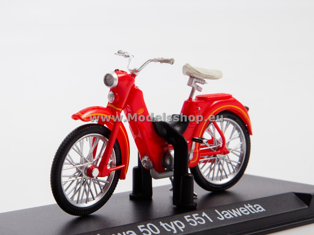 Motorcycle magazine series (Modimio) No.28 with model of JAWA 50 TYP 551 
