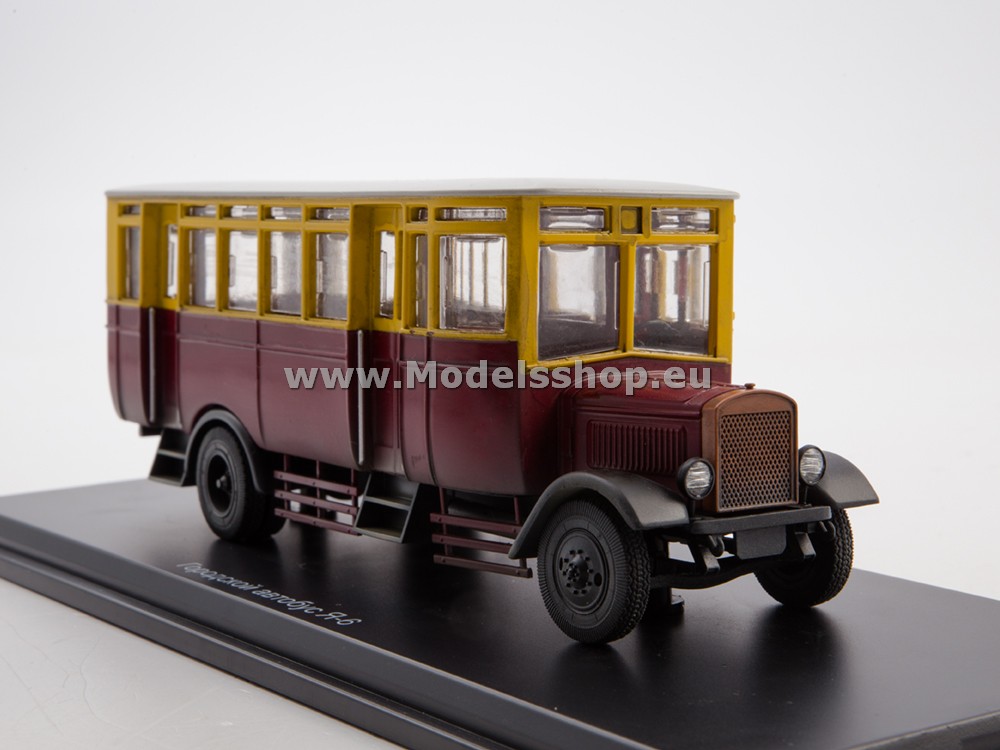 ModelPro 0161MP Ja-6 Bus (w. traces of use) /dark red - yellow/