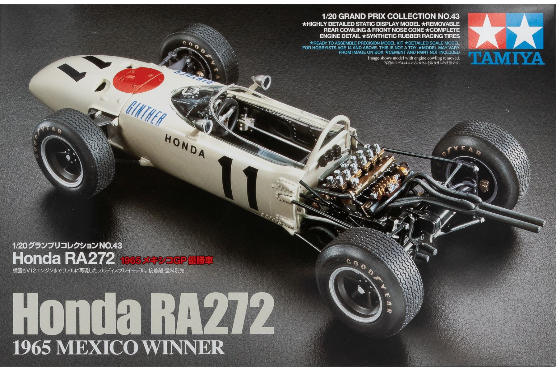 Tamiya TA20043 Honda F1 RA272, 1965, model kit