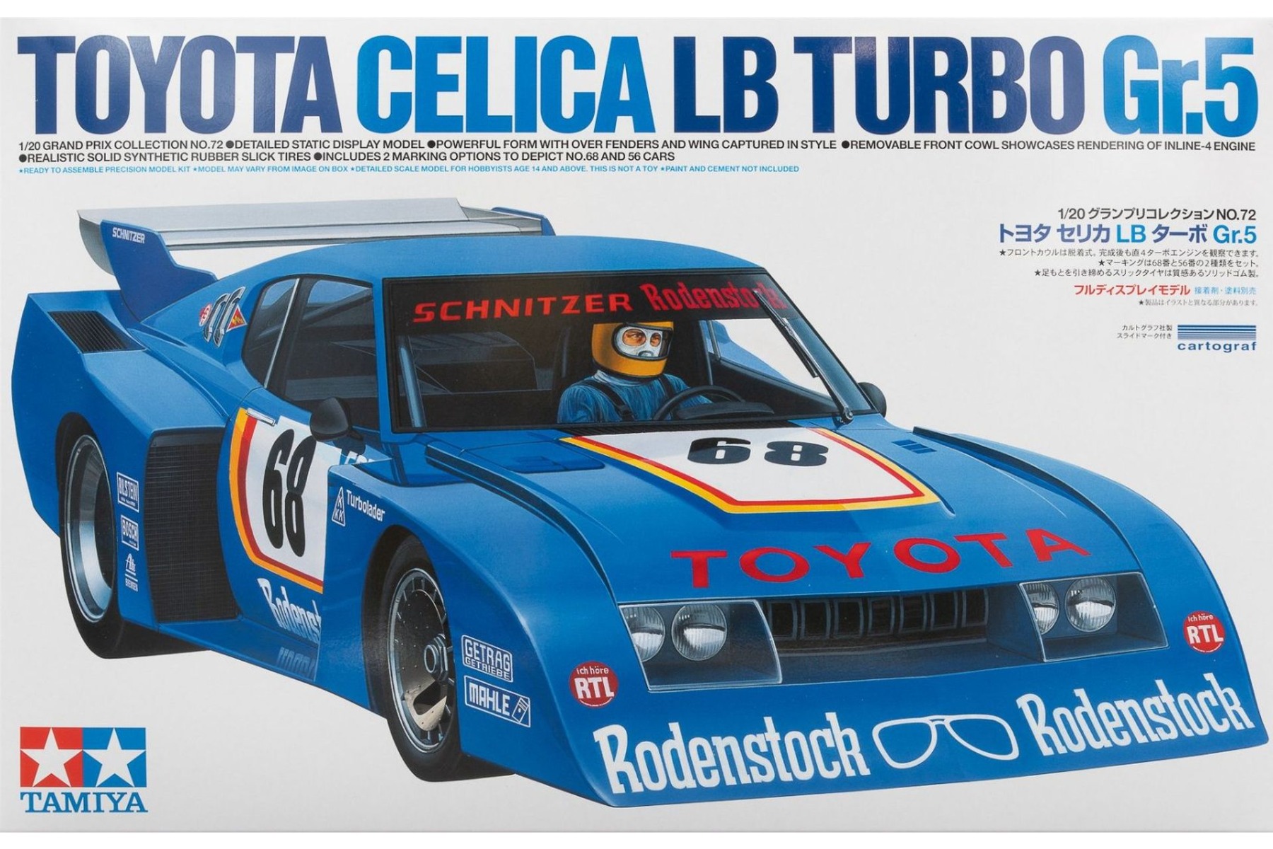 Tamiya TA20072 Toyota Celica LB Turbo Gr.5, model kit