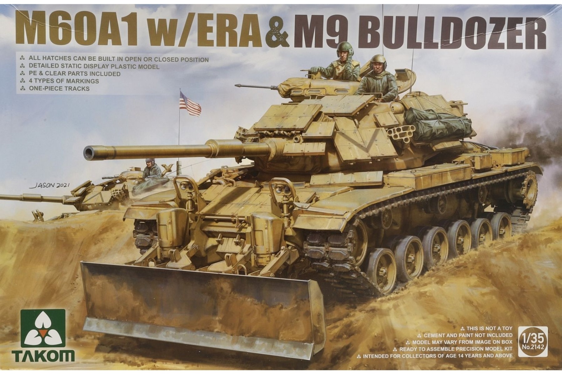 TAKOM2142 M60A1 w/ERA & M9 Bulldozer