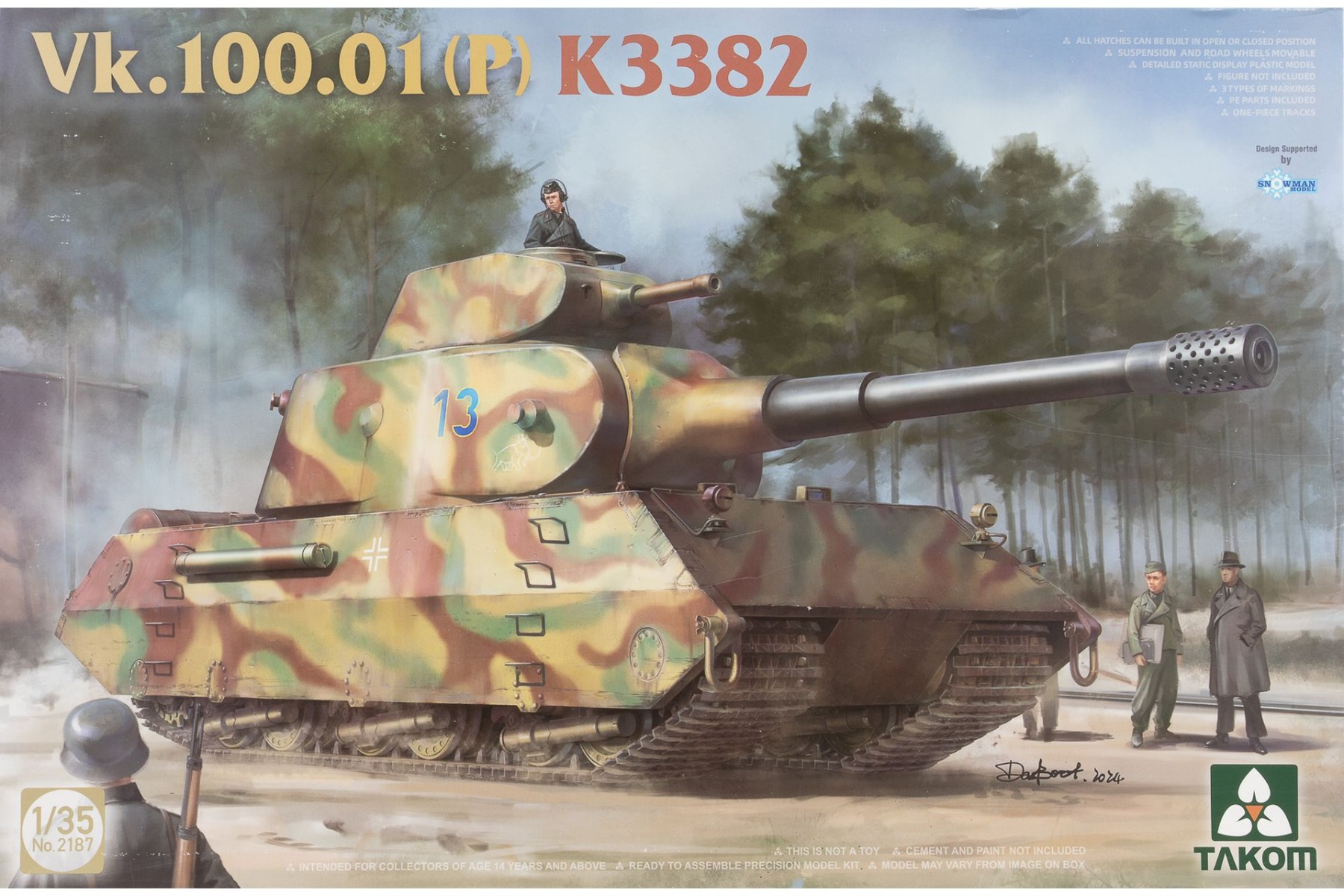 TAKOM2187 VK 100.01 (P) K3382, model kit