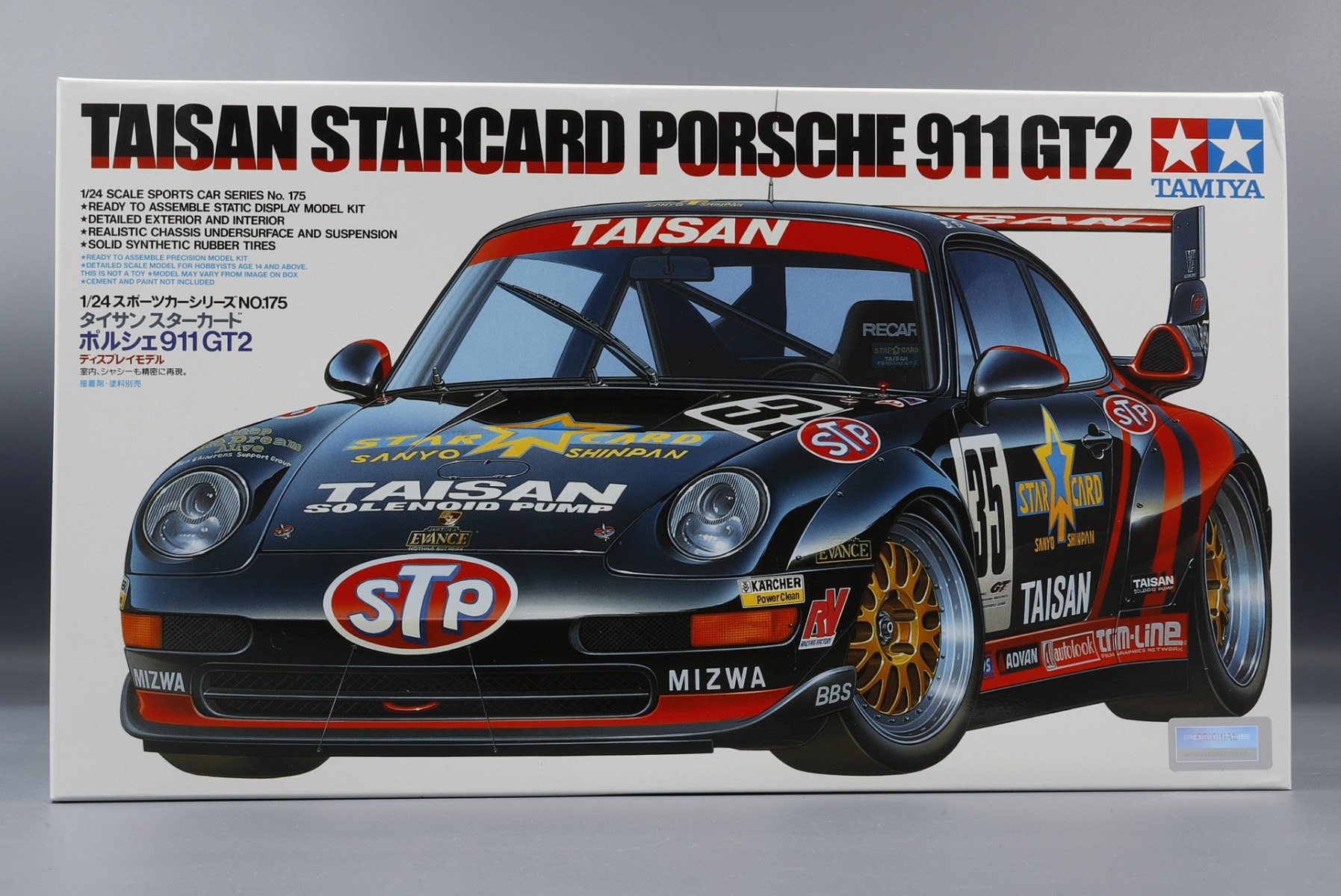 Tamiya TA24175 Porsche 911 GT2 Taisan Starcard, model kit