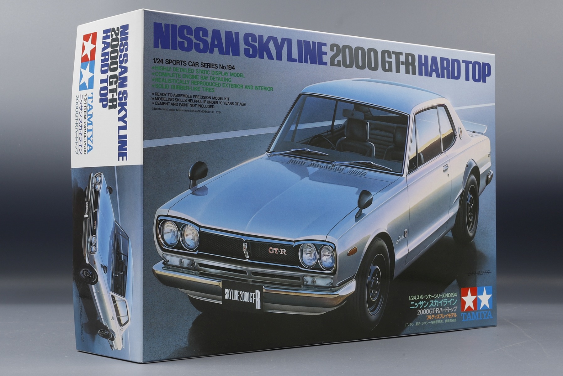 Tamiya TA24194 Nissan Skyline 2000 GT-R Hard Top, model kit SKYLINE 2000 GT-R HARD TOP & 350Z プラモデル