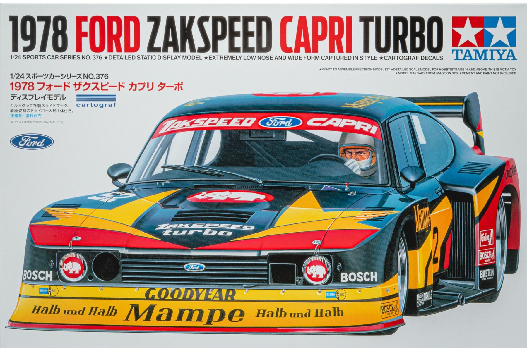 Tamiya TA24376 Ford Zakspeed Capri Turbo, 1978, model kit