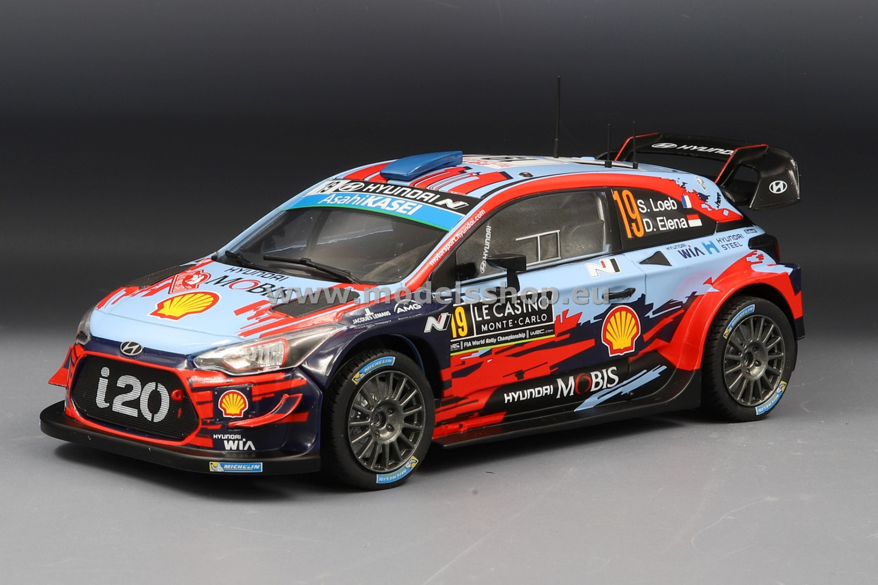 Hyundai i20 WRC, No.19, Rallye WM, Rallye Monte Carlo S.Loeb/D.Elena