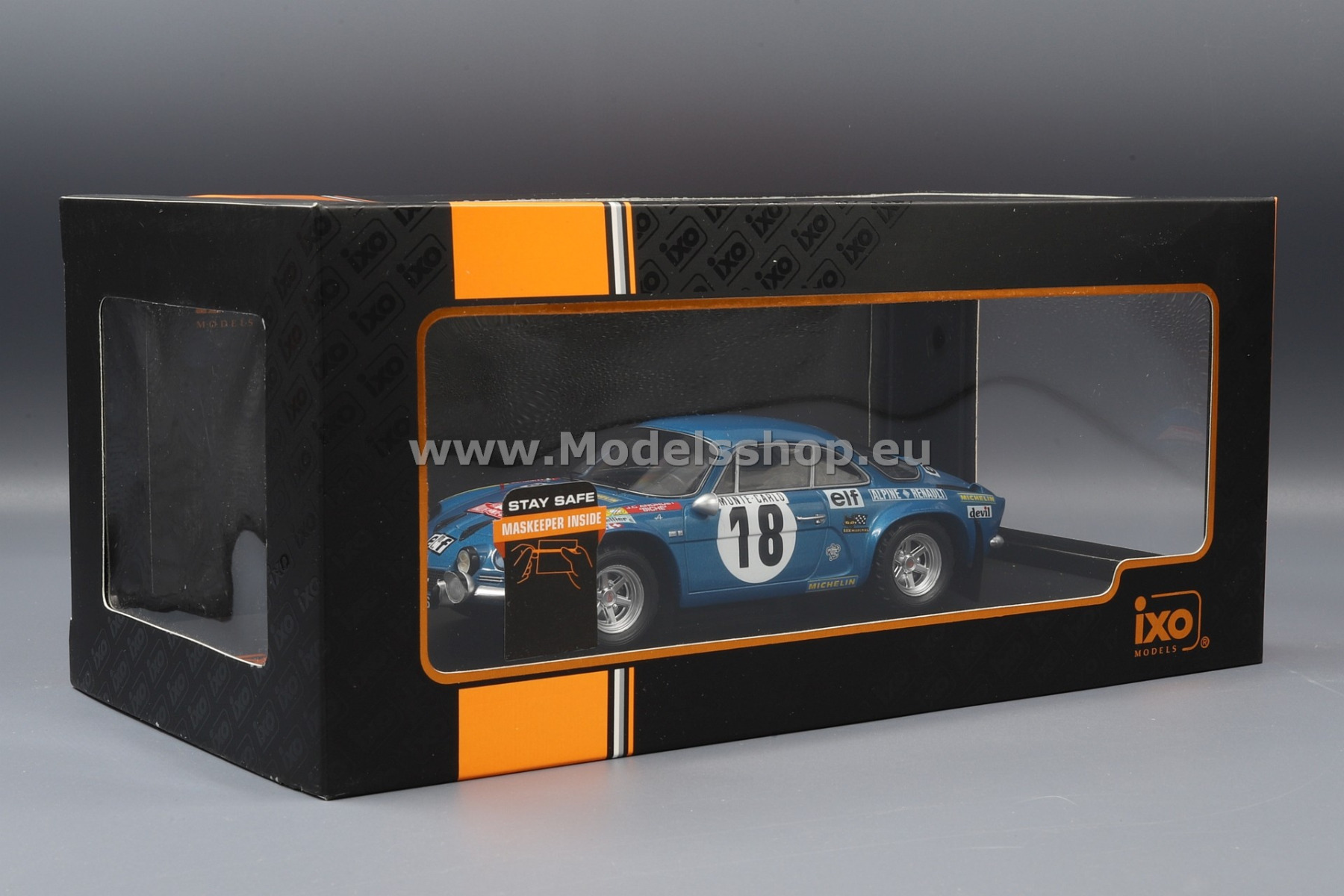 IXO 24RAL007A Alpine Renault A110, No.18, Rallye Monte Carlo, 1973