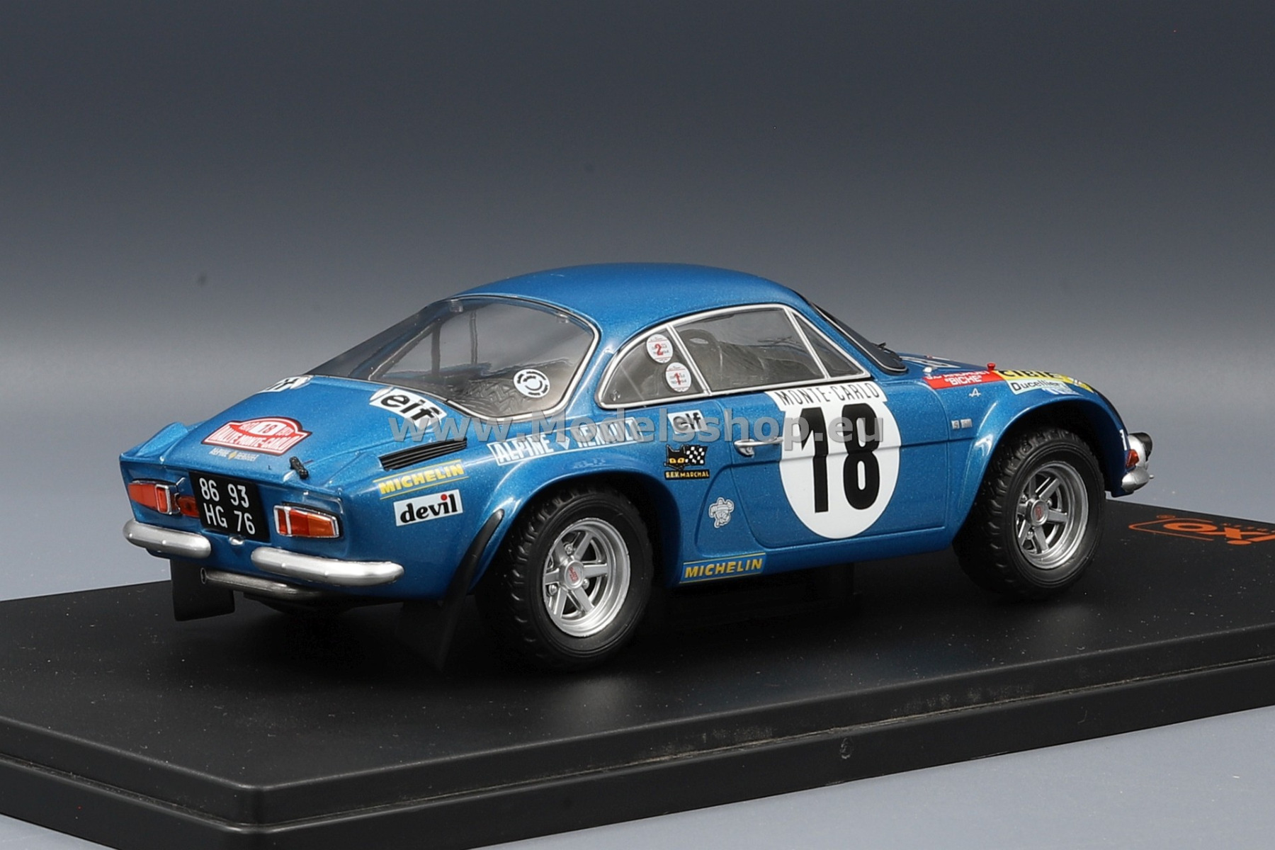 IXO 24RAL007A Alpine Renault A110, No.18, Rallye Monte Carlo, 1973
