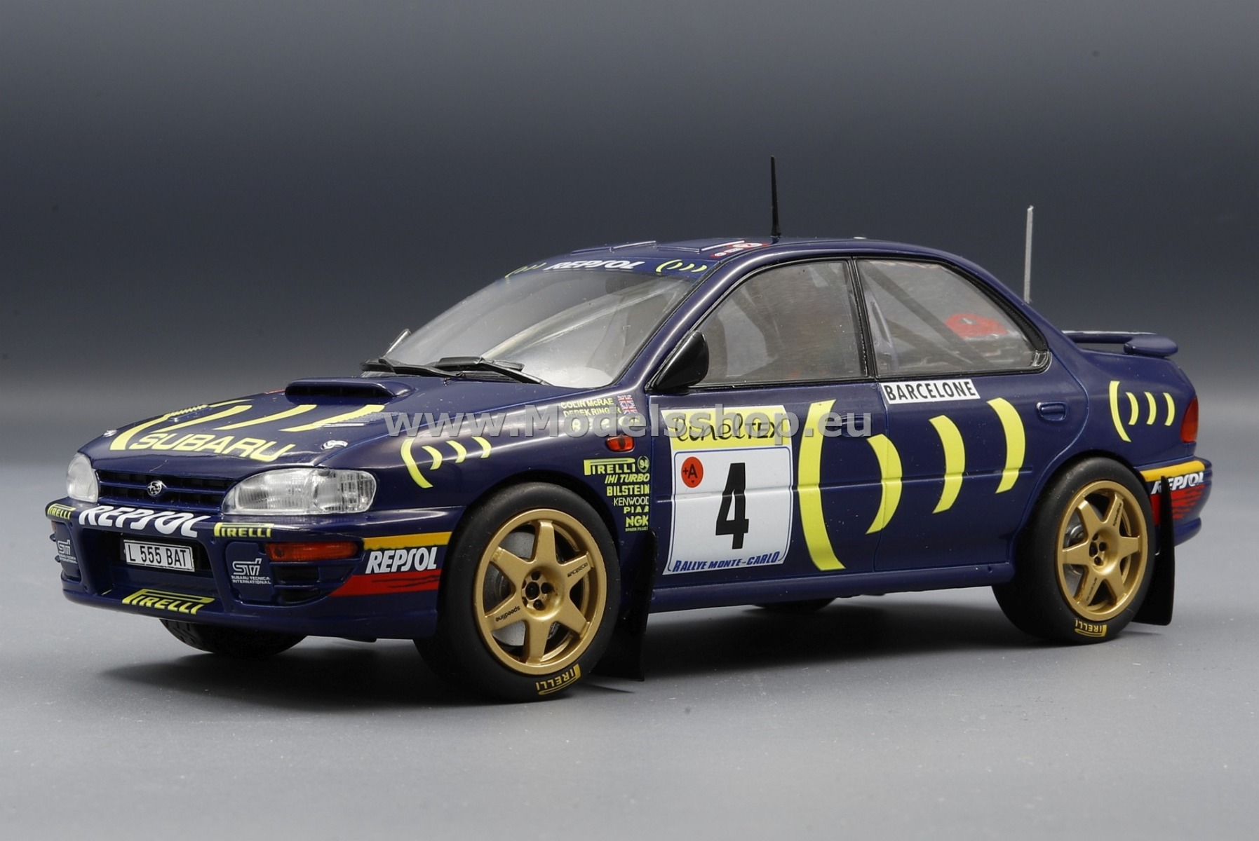 自動車 Racing Subaru Impreza Monte Carlo 1/43 Hobby Japan Subaru Impreza - Monte Carlo 1997