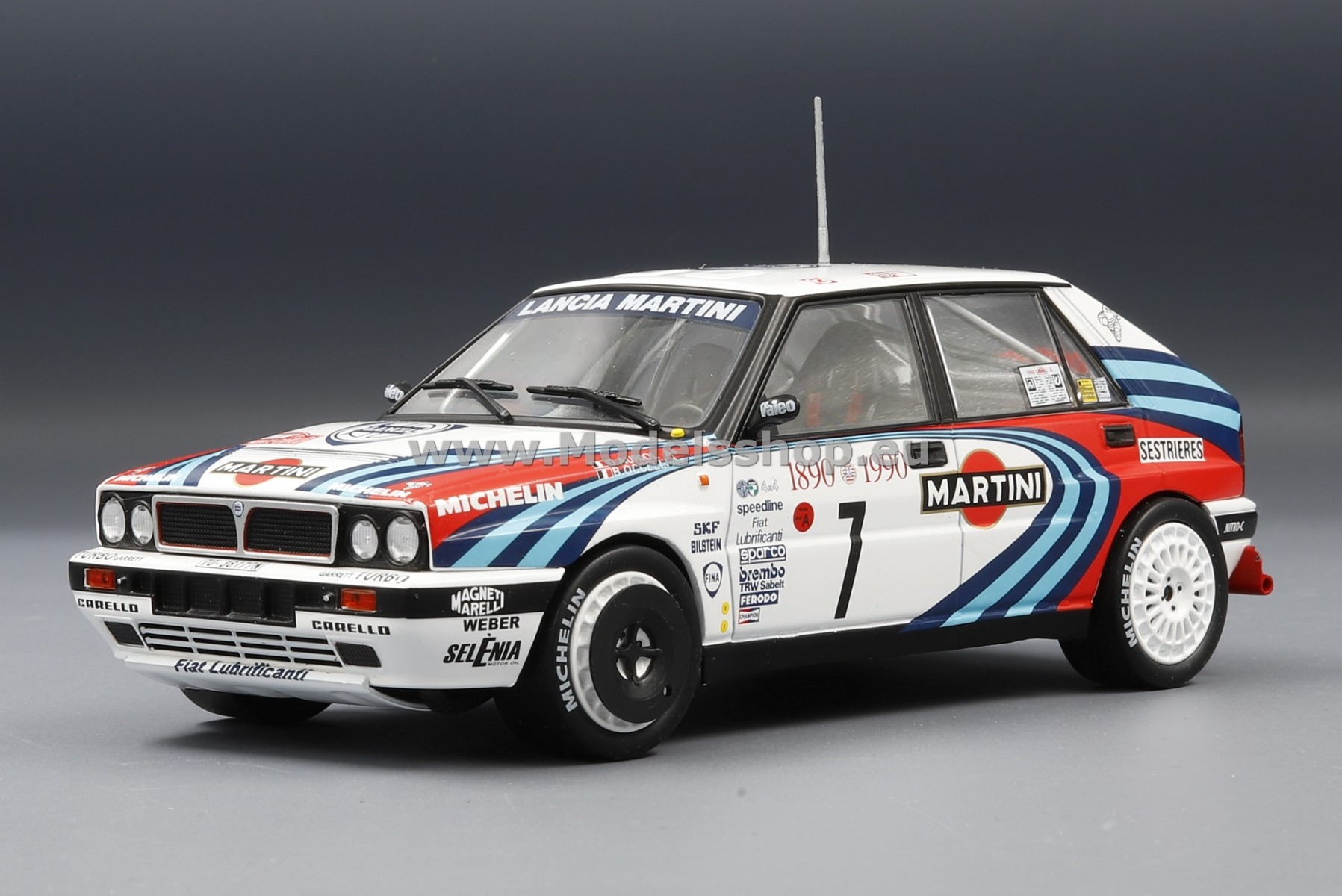 Lancia Delta Integrale 16V, No.7, Lancia Martini racing, Martini, Rallye WM, Rallye Monte Carlo 1990 D.Auriol/B.Occelli