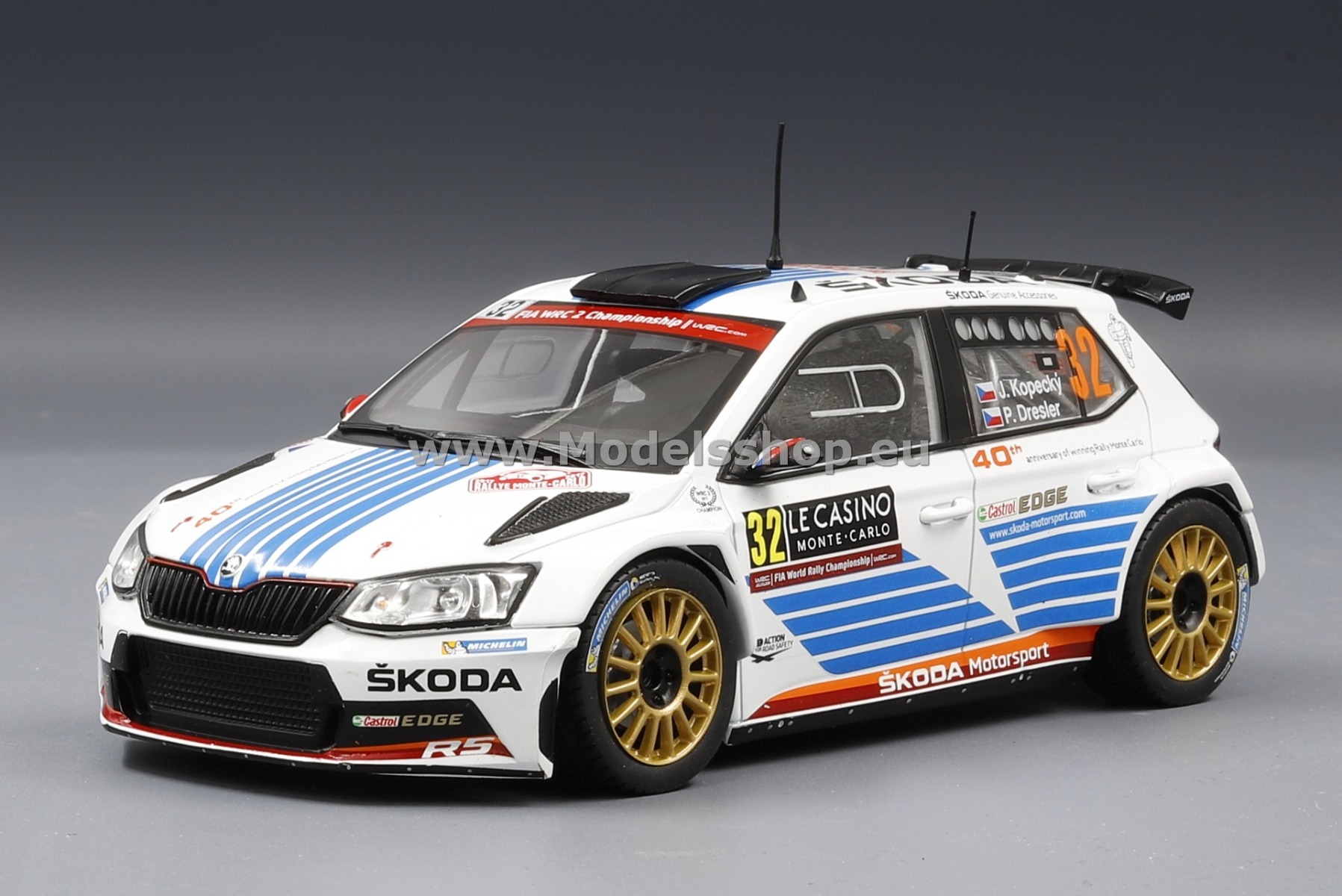 Skoda Fabia R5, No.32, Rallye WM, Rallye Monte Carlo 2017 J.Kopecky/P.Dresler