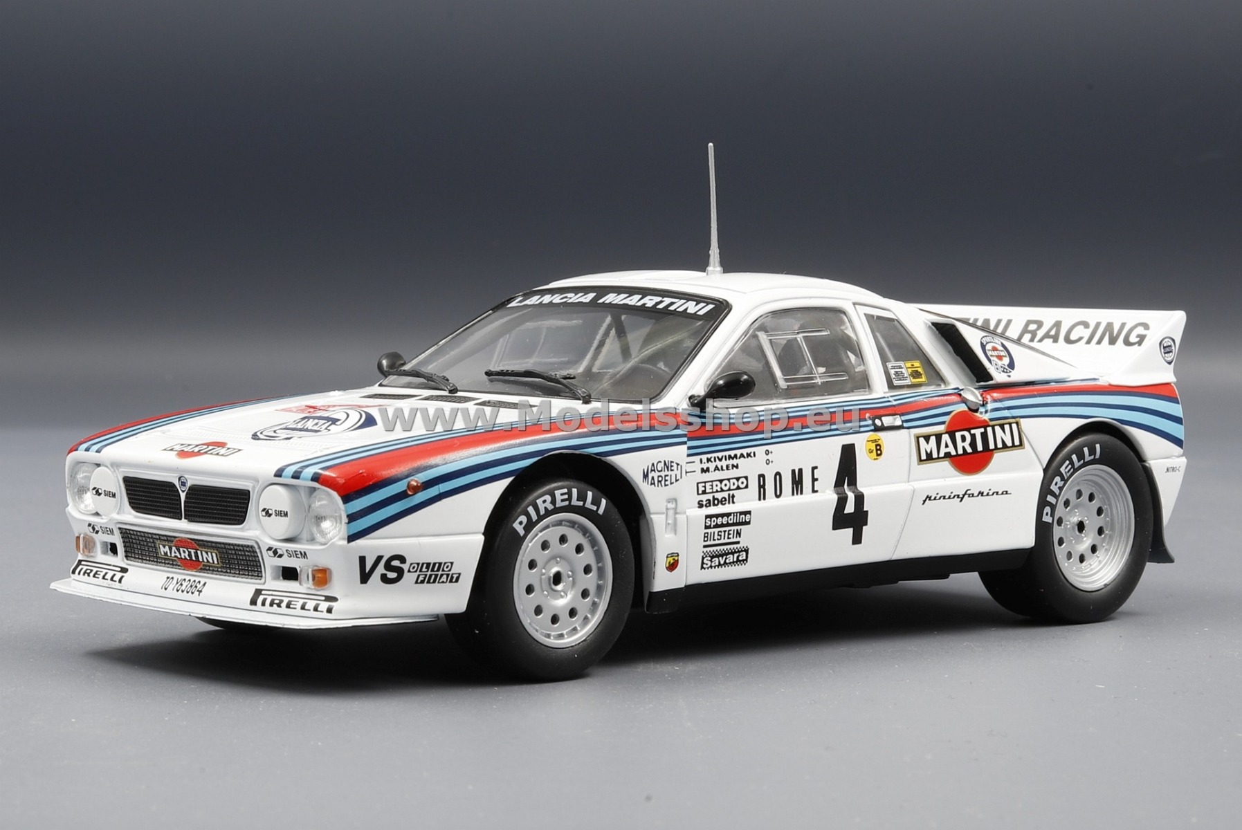 Lancia Rally 037, No.4, Martini, Rallye WM, Rallye Monte Carlo 1983 M.Alen/I.Kivimäki