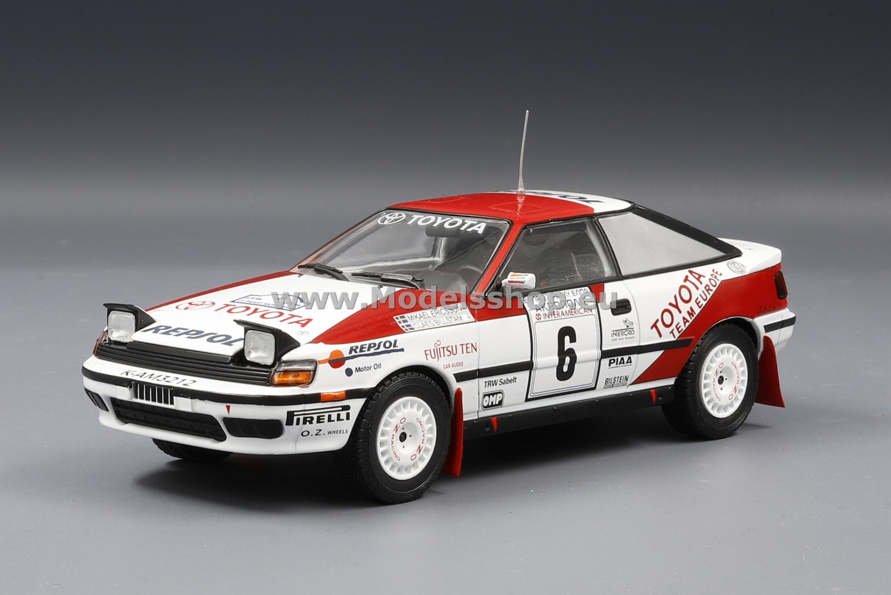 IXO 24RAL016B Toyota Celica GT-Four, No.6, Rallye WM, Rallye Acropolis 1990 M.Ericsson/C.Billstam