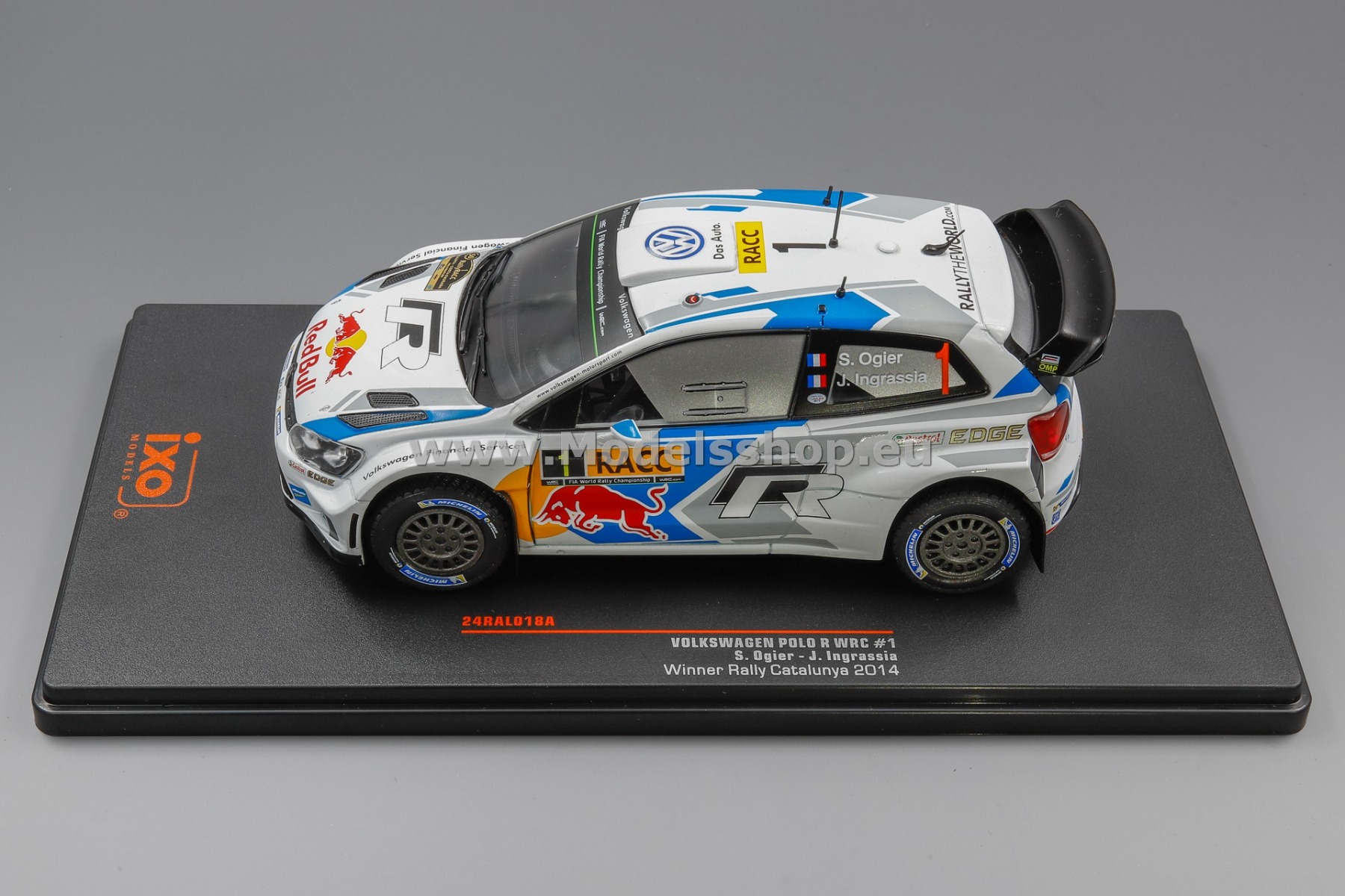 Amazon | ｲｸｿﾓﾃﾞﾙ VW ﾎﾟﾛ R WRC 14ｶﾀﾙｰﾆｬﾗﾘｰ優勝 #1 S. Ogier/J