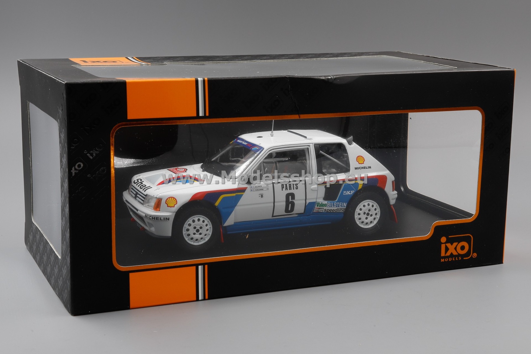 IXO 24RAL024B Peugeot 205 T16, No.6, Rallye WM, Rallye Monte Carlo