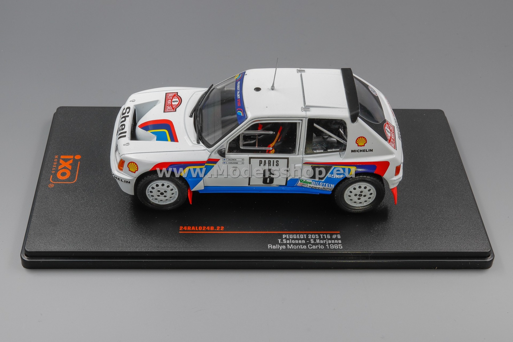 IXO 24RAL024B Peugeot 205 T16, No.6, Rallye WM, Rallye Monte Carlo