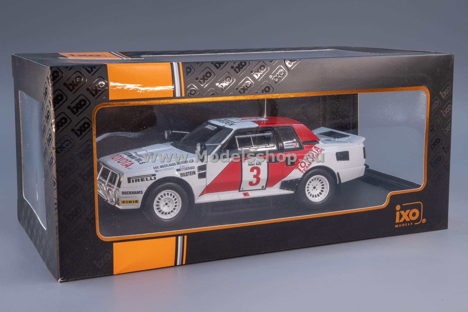 IXO24RAL025B Toyota Celica Twincam Turbo (TA64), No.3, Toyota team Europe, Rally WM, Safari Rally 1985 IXO24RAL025B Toyota Celica Twincam Turbo (TA64), No.3, Toyota team Europe, Rally WM, Safari Rally 1985