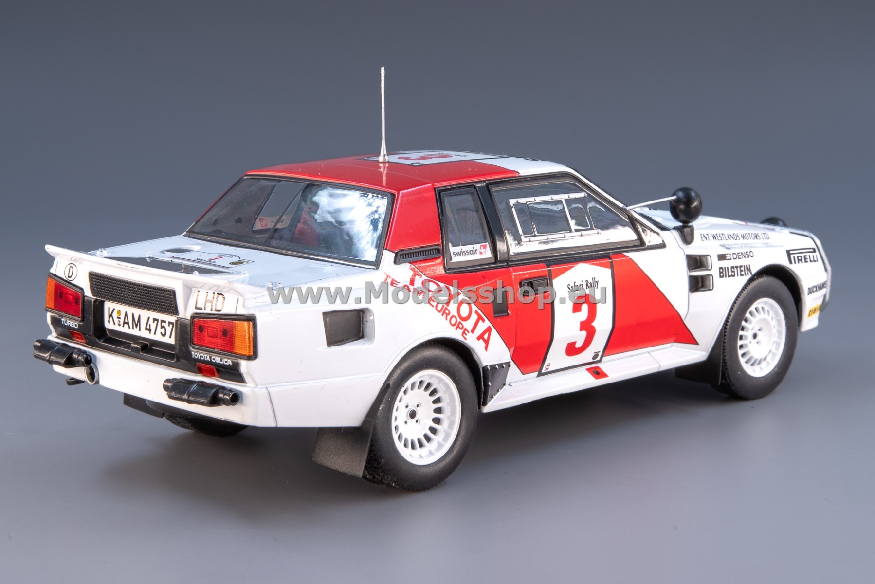 IXO24RAL025B Toyota Celica Twincam Turbo (TA64), No.3, Toyota team Europe, Rally WM, Safari Rally 1985 IXO24RAL025B Toyota Celica Twincam Turbo (TA64), No.3, Toyota team Europe, Rally WM, Safari Rally 1985
