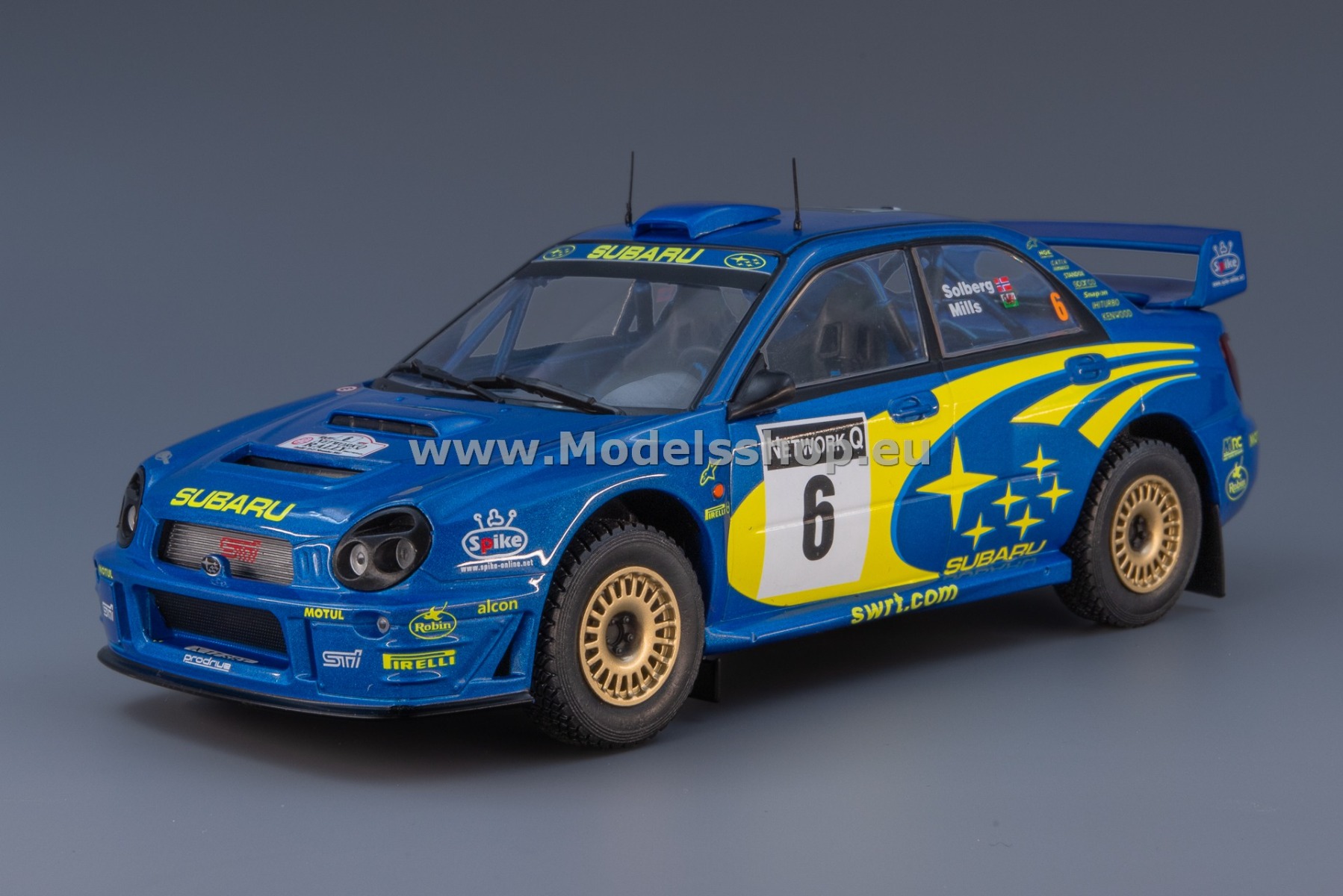 IXO24RAL026B Subaru Impreza S7, No.6, Rally WM, Rally of Great Britain 2001, P.Solberg/P.Mills